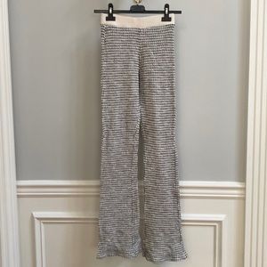 Zara Monochrome Houndstooth Flare Pants